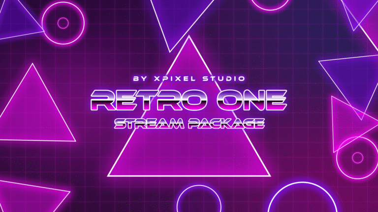 Retro One Stream Overlay Package - Woo