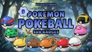 Pokémon Pokeball Sub Badges